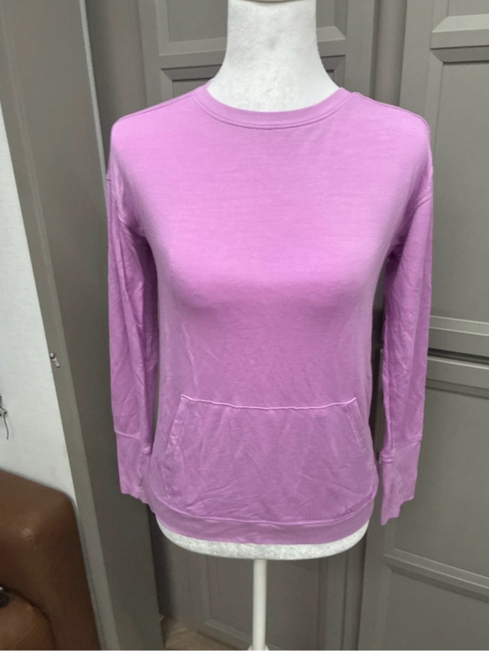 all in motion Girls' Long-Sleeve Crewneck Top in Light Purple